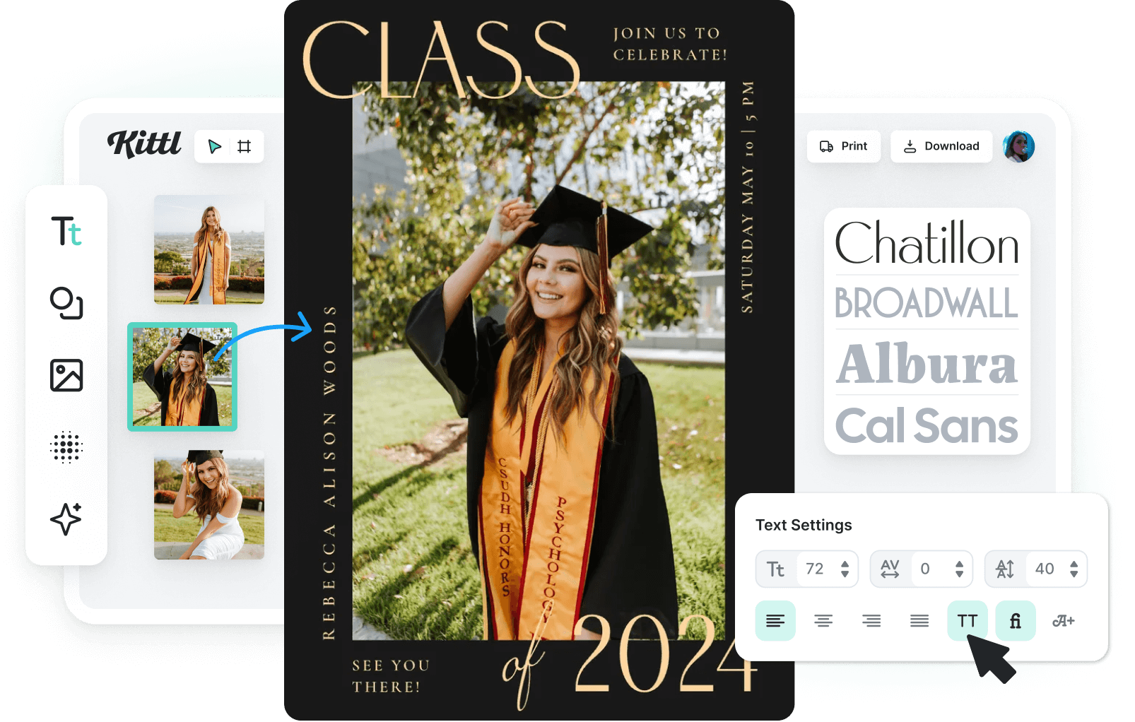 grad card maker graduation free - Free card Free Custom Printable Graduation Invitation